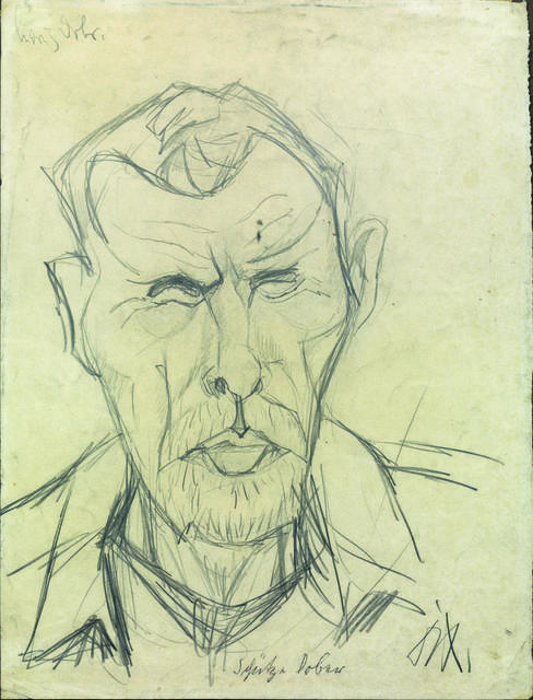 Otto Dix, ‘Schutze Dober’, 1916, Drawing, Collage or other Work on Paper, Graphite pencil on paper, Itineris