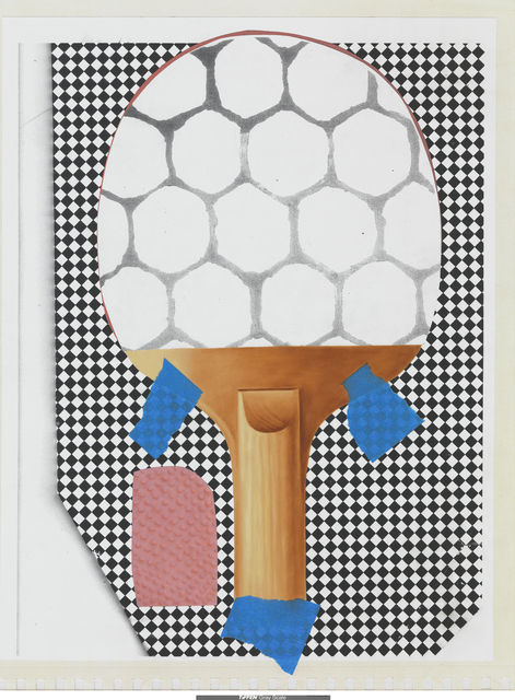 Meg Cranston, ‘Ping Pong Paddle’, 2014, Painting, Acrylic on canvas, Meliksetian | Briggs