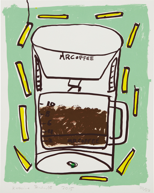 Katherine Bernhardt, ‘Mr. Coffee with Fries’, 2015, Phillips