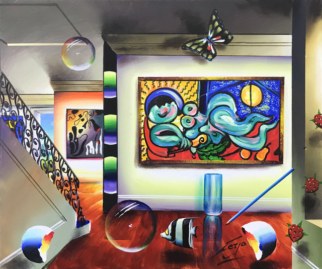 Ferjo, ‘HOMAGE TO CUBISM’, 2015, Painting, OIL ON CANVAS, Gallery Art