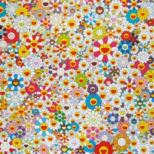 Takashi Murakami, ‘Field of Smiling Flowers’, 2010, Print, Offset lithograph with colours, on wove paper, Lougher Contemporary