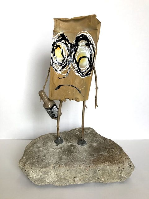 Jon Pylypchuk, ‘It’s in these moments between thoughts that I miss you most’, 2016, Sculpture, Bronze, spray paint, enamel, and wood, LAND: Los Angeles Nomadic Division