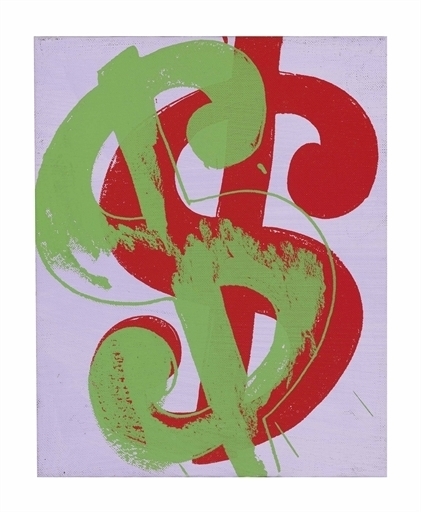 Andy Warhol, ‘Dollar Sign’, Synthetic polymer and silkscreen ink on canvas, Christie's