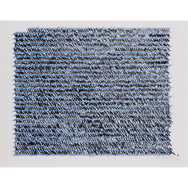 Vera Molnar, ‘Lettre à ma mère’, 1990, Drawing, Collage or other Work on Paper, China ink on paper print, PIASA