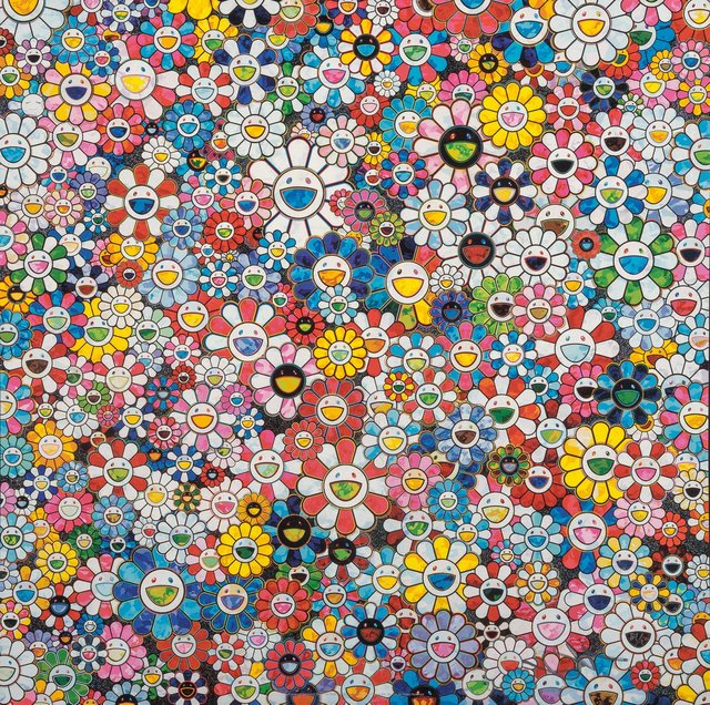Takashi Murakami, ‘The Future will Be Full of Smile! For Sure! and Flowers with Smiley Faces (two works)’, 2013, Heritage Auctions