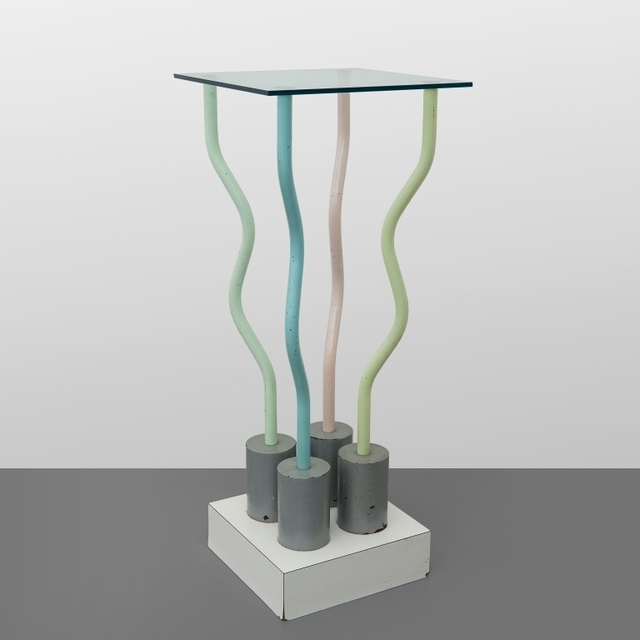 Ettore Sottsass, ‘Le strutture tremano' ('The structures tremble')’, Design/Decorative Art, Plastic laminate varnished steel and crystal top., Aste Boetto