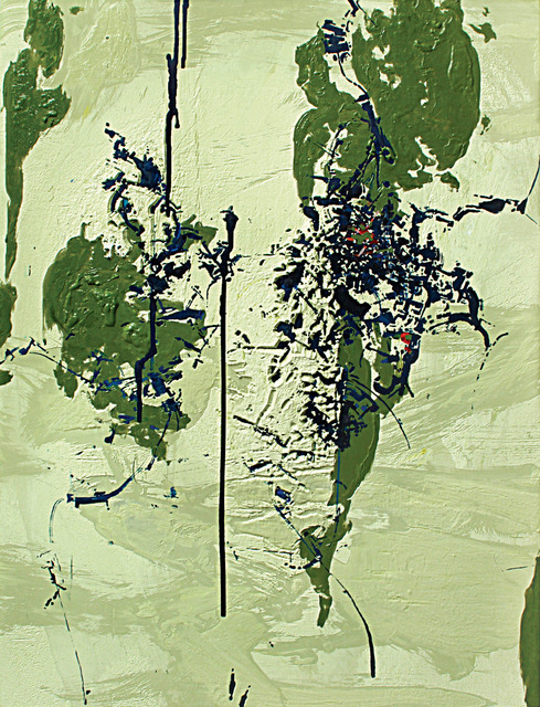 Ng Joon Kiat, ‘Green Series 1’, 2012, Painting, Acrylic on cloth, Space Cottonseed