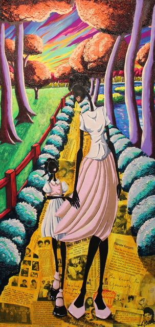 Leroy Campbell, ‘Clear Path’, 2018, Painting, Mixed Medium Collage on Canvas, Richard Beavers Gallery