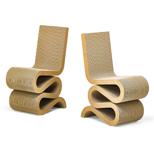Frank Gehry, ‘Pair Of Wiggle Chairs, Germany’, 2000s, Rago/Wright