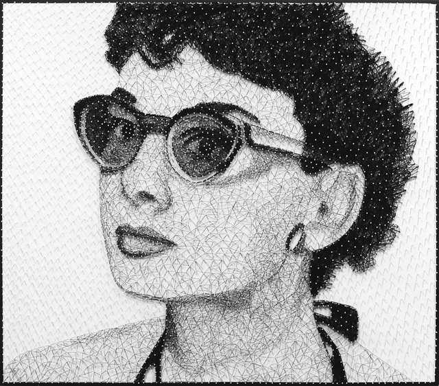 Ricky Hunt, ‘Audrey In The Sun’, 2020, Mixed Media, Nails and Thread on Wood, Artspace Warehouse