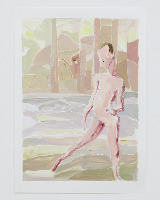 Hiro Kunikawa, ‘Portraits of People in the Distance’, 2017, Drawing, Collage or other Work on Paper, Acrylic on paper, Tomio Koyama Gallery