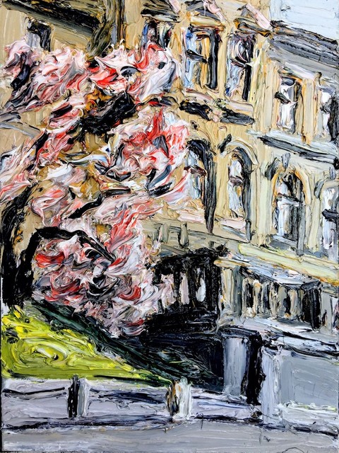 Christopher Lehmpfuhl, ‘Magnolie, Zug’, 2017, Painting, Oil on canvas, GALERIE URS REICHLIN