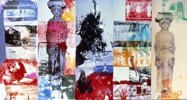 Robert Rauschenberg, ‘Caryatid Cavalcade I / ROCI CHILE’, 1985, Robert Rauschenberg Foundation