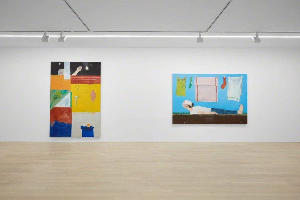 Installation view of current exhibition Michael Hilsman: Pictures of 'M.' and Other Pictures. © Michael Hilsman - Courtesy of the Artist and Almine Rech - Photo: Matthew Kroening. Installation view of current exhibition Michael Hilsman: Pictures of 'M.' and Other Pictures. © Michael Hilsman - Courtesy of the Artist and Almine Rech - Photo: Matthew Kroening.