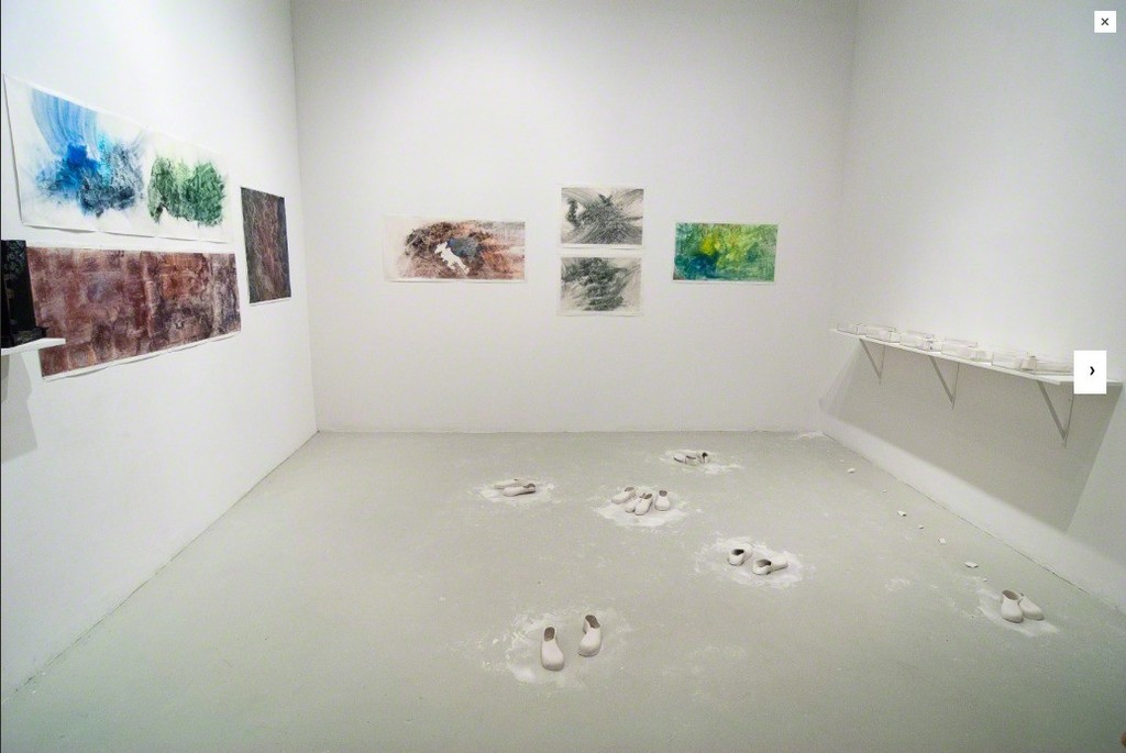 Installation view. Meiling Liu and HsiangLu Meng, Being Here, 14 August - 13 September, 2015. Cuchifritos Gallery, New York Installation view. Meiling Liu and HsiangLu Meng, Being Here, 14 August - 13 September, 2015. Cuchifritos Gallery, New York