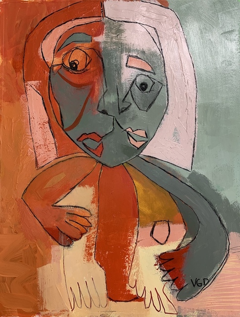 Vikki Drummond, ‘MOTHER QUEEN OF HEARTS II’, 2020, Painting, Acrylic on paper, ARTE funktional