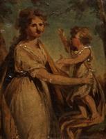 Baroness Anna Catharina Hamilton, born Adelheim (1778-1814) and her son Malkolm Fredrik Hamilton (1797-1816)