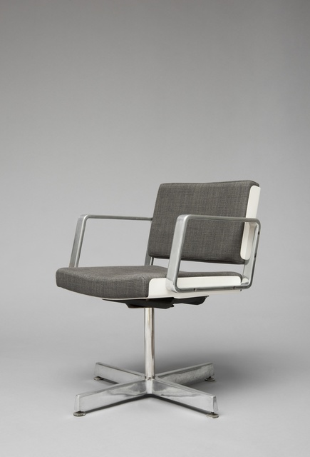 Alain Richard, ‘Desk chair AR 1603’, 1974, Design/Decorative Art, Lacquered reinforced polyesther, foam, fabric and cast aluminium, Galerie Pascal Cuisinier