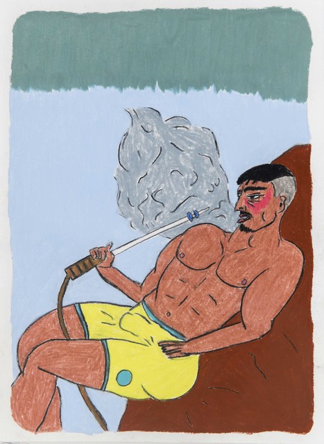 Soufiane Ababri, ‘Bedwork’, 2020 , Drawing, Collage or other Work on Paper, Color pencil on paper, THE PILL®