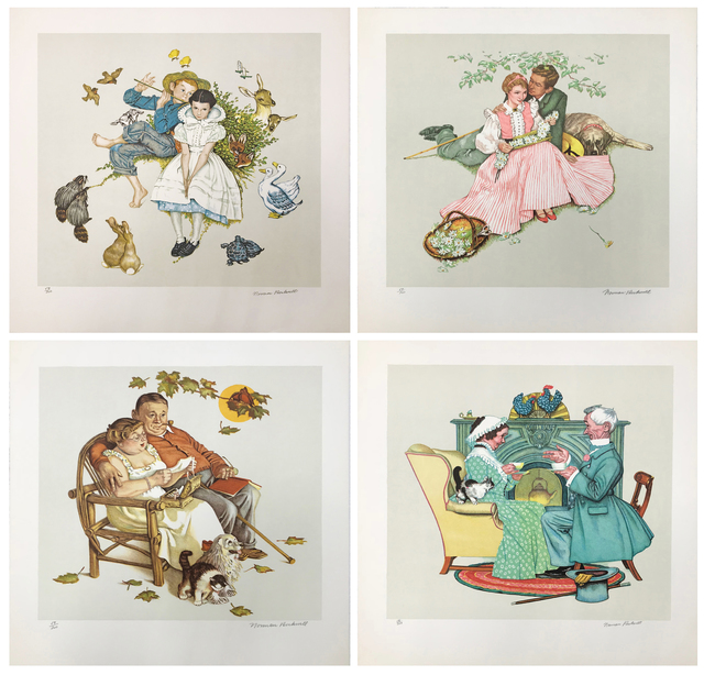 Norman Rockwell, ‘FOUR AGES OF LOVE SUITE’, 1977, Gallery Art