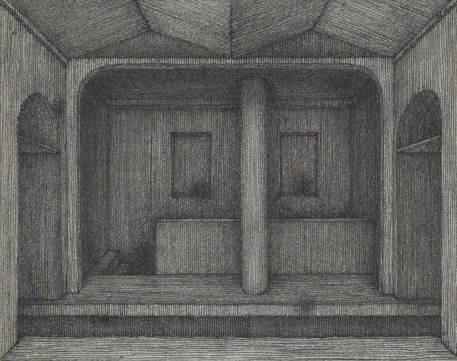 Hong Buhm, ‘unnamed room #4’, 2014, Drawing, Collage or other Work on Paper, Pencil, pen, ink, etching paper, Gallery SoSo