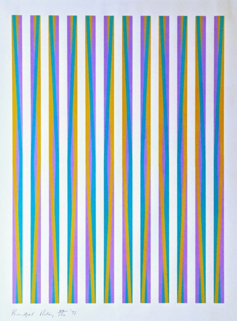 Bridget Riley, ‘Untitled, from Conspiracy: The Artist as Witness (Schubert, 15)’, 1971, Print, Silkscreen on 100% handmade rag paper, Alpha 137 Gallery