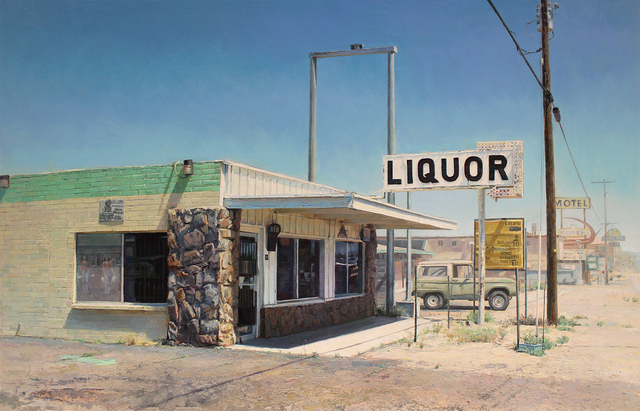 Jason Kowalski, ‘Corner Convenience’, 2019, Painting, Oil on wood panel, Sue Greenwood Fine Art
