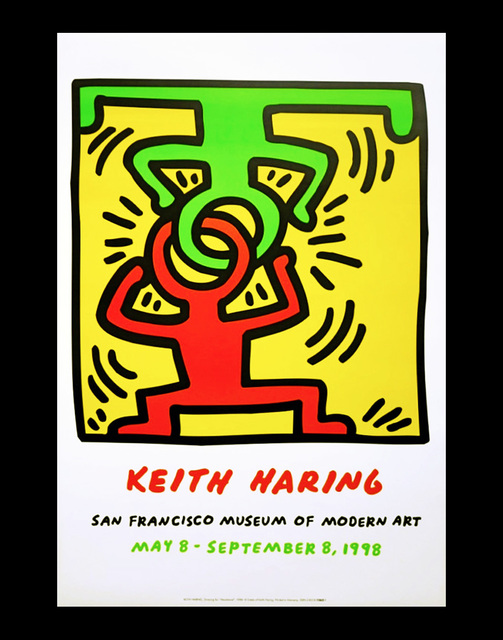 Keith Haring, ‘Keith Haring at San Francisco Museum of Modern Art poster ’, 1998, Lot 180