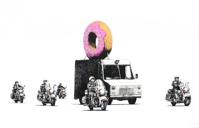 Banksy, ‘Strawberry Donuts (Signed)’, 2009, Prescription Art