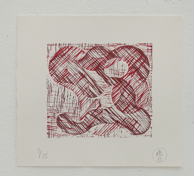 Richard Deacon, ‘1+1=10 Red/Dark Red’, 2013, STPI