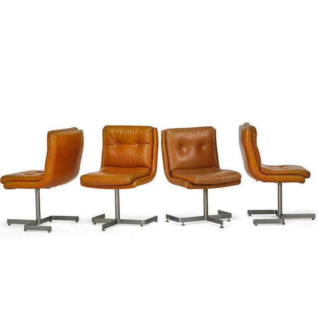 Unknown French, ‘Four Side Chairs,’, 1970s, Rago/Wright
