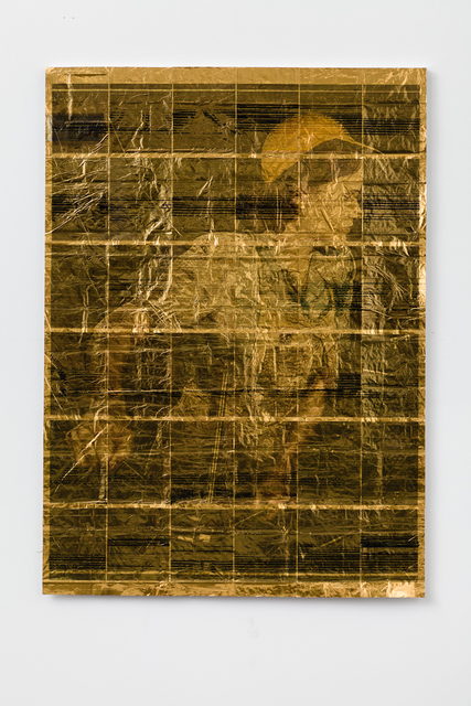 Servane Mary, ‘Untitled (Blue Shirt On Gold)’, 2014, APALAZZOGALLERY