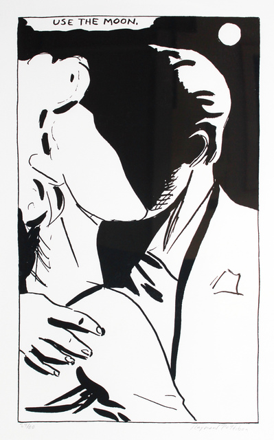 Raymond Pettibon, ‘Untitled (Use the Moon)’, ca. 1989, Print, Silkscreen, Robert Berman Gallery