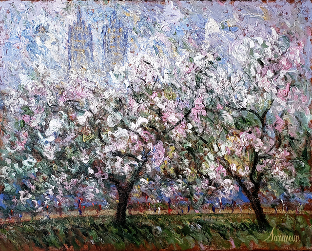Samir Sammoun, ‘Le printemps, Central Park’, 2020, Painting, Oil on Canvas, Galerie d'Orsay