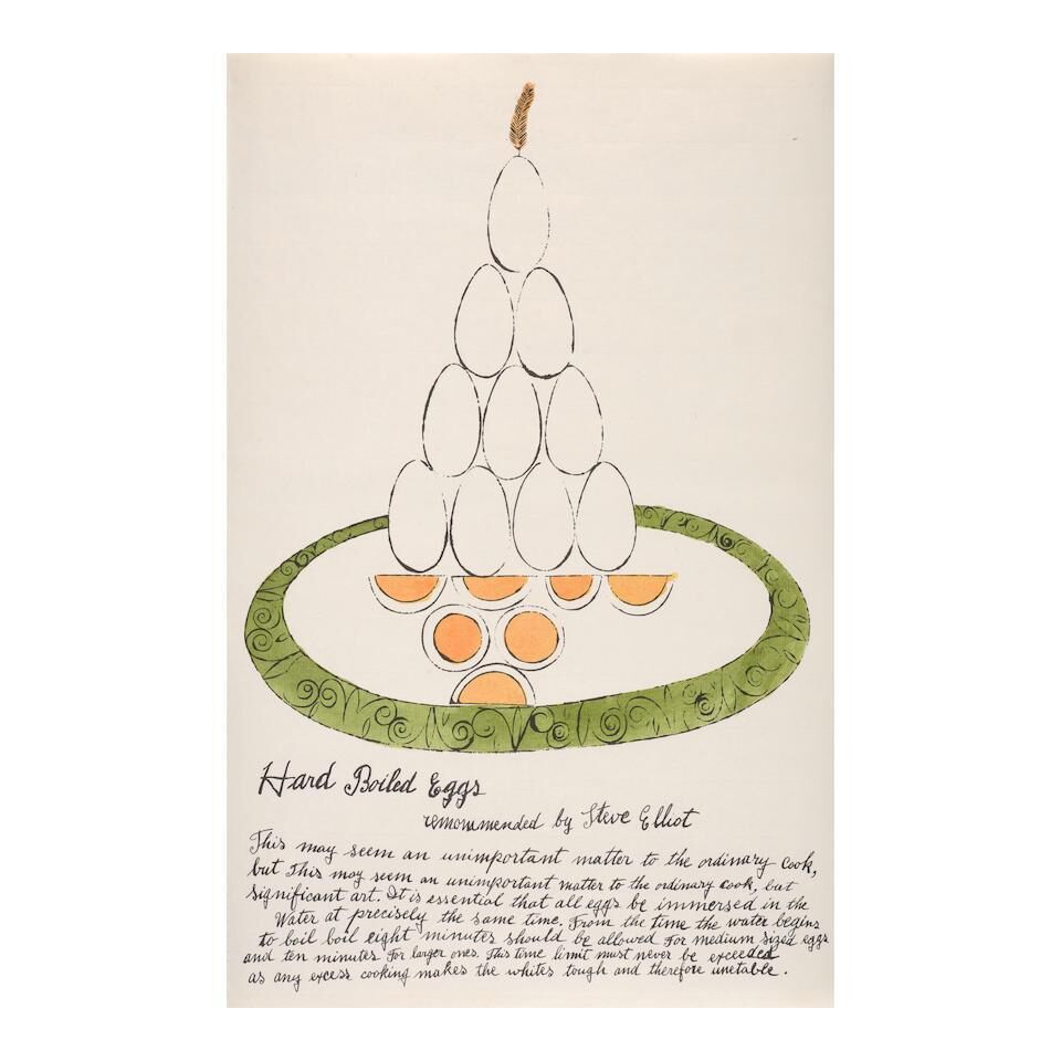 Andy Warhol - Hard Boiled Eggs, from Wild Raspberries (Feldman & Schellmann IV.138A)