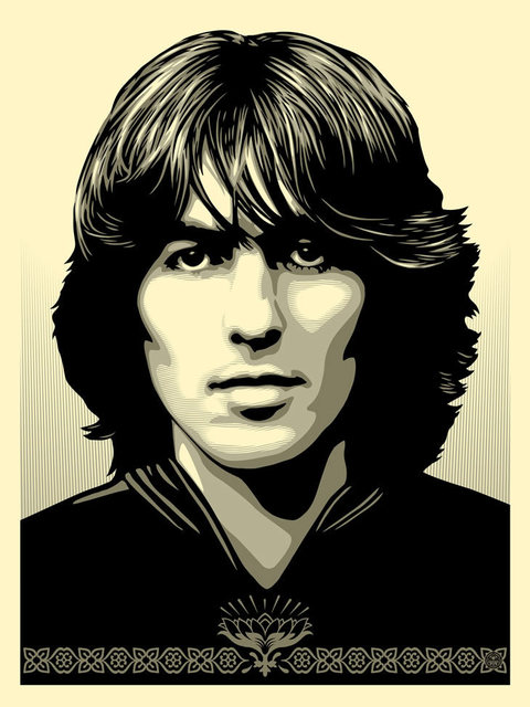 Shepard Fairey, ‘Poster For George ’, 2014, Print, Cream Speckletone, New Union Gallery