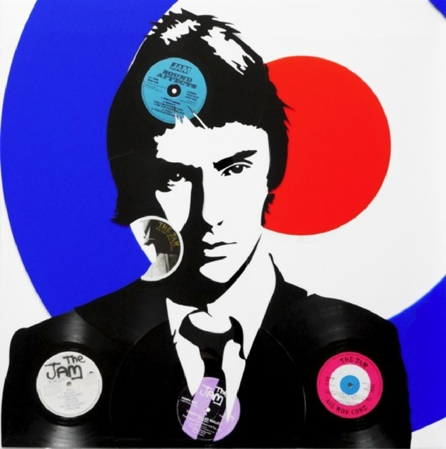Keith Haynes, ‘Paul Weller’, 2017, Drawing, Collage or other Work on Paper, Original 7" vinyl in Perspex case, Woolff Gallery