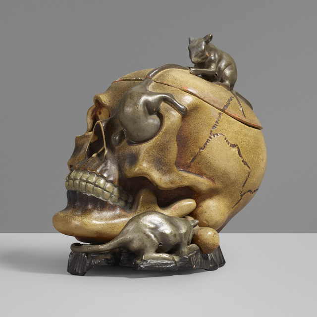 ‘Lidded vessel’, c. 1925, Design/Decorative Art, Hand-painted terracotta, Rago/Wright