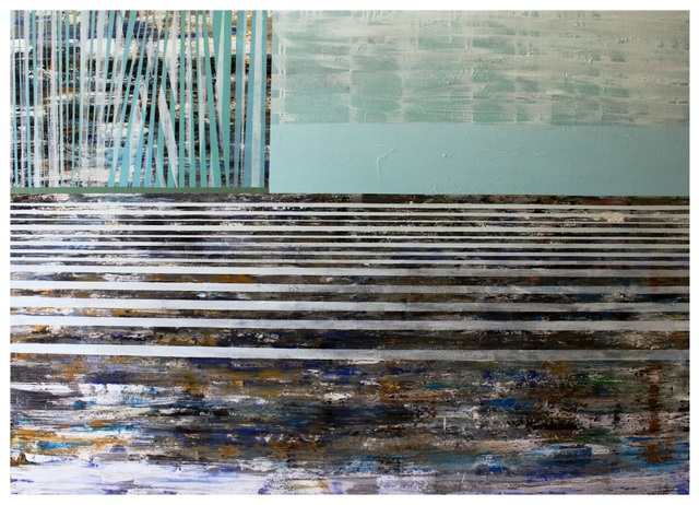 Bashir Qonqar, ‘Waves and Trees ’, 2018, Painting, Acrylic on Canvas, Bab idDeir Art Gallery