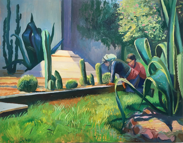 Thomas John Carlson, ‘Mexico City 1’, 2018, Painting, Oil on panel, Deep Space Gallery