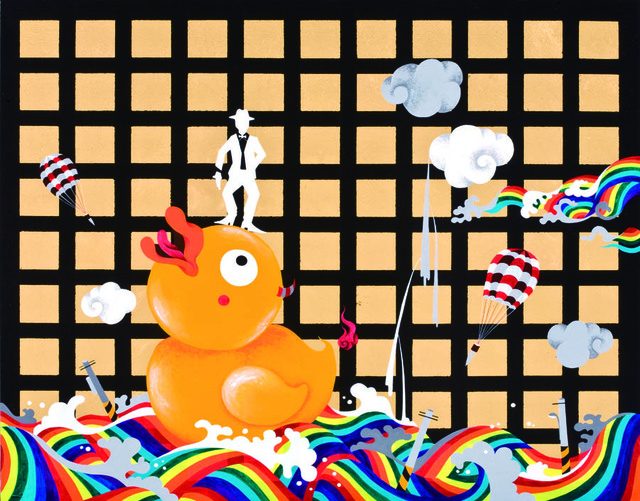 Chien-Chiang Hua, ‘make waves by yellow duck’, 2013, Aki Gallery