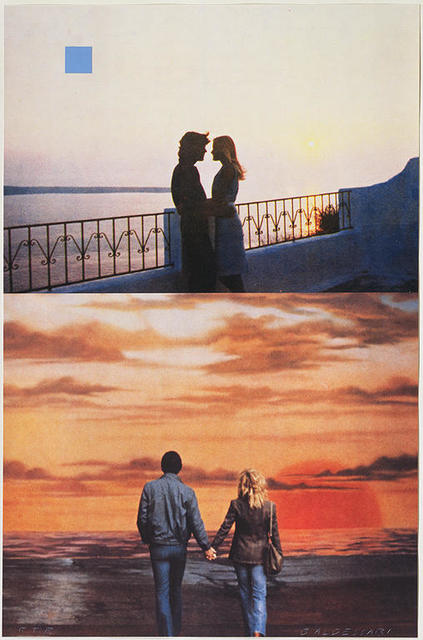 John Baldessari, ‘Two Sunsets (One with Square Blue Moon)’, 1994, Print, 10-color screenprint, Upsilon Gallery