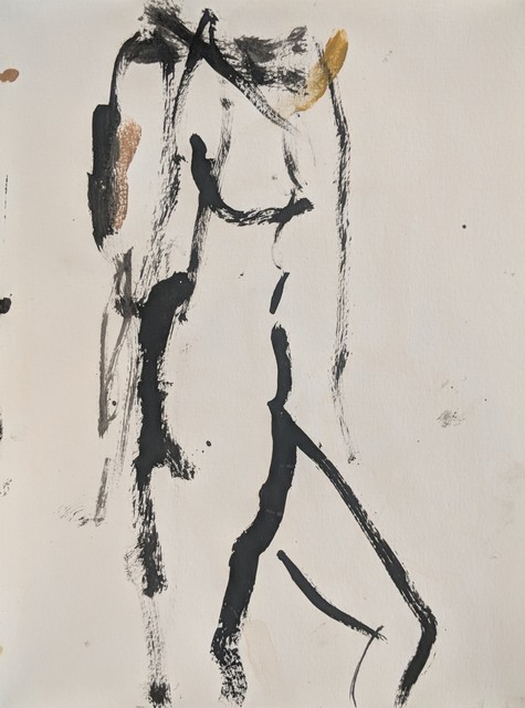 Kristin Blakeney, ‘Figure 1’, 2018, Painting, Oil on Paper, Shain Gallery
