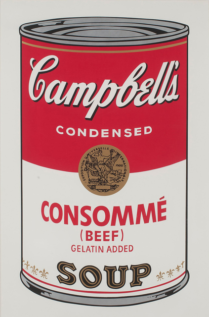 Andy Warhol, ‘Campbell’s Soup I: Consommé Beef (FS II.52)’, 1968, Print, Screenprint on Paper, Revolver Gallery