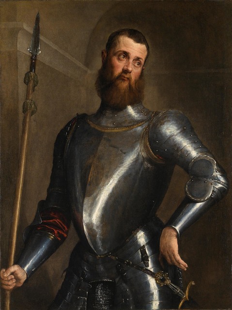 Jacopo Bassano, ‘Portrait of a Man in Armour’, ca. 1560, Painting, Oil on canvas, Robilant + Voena