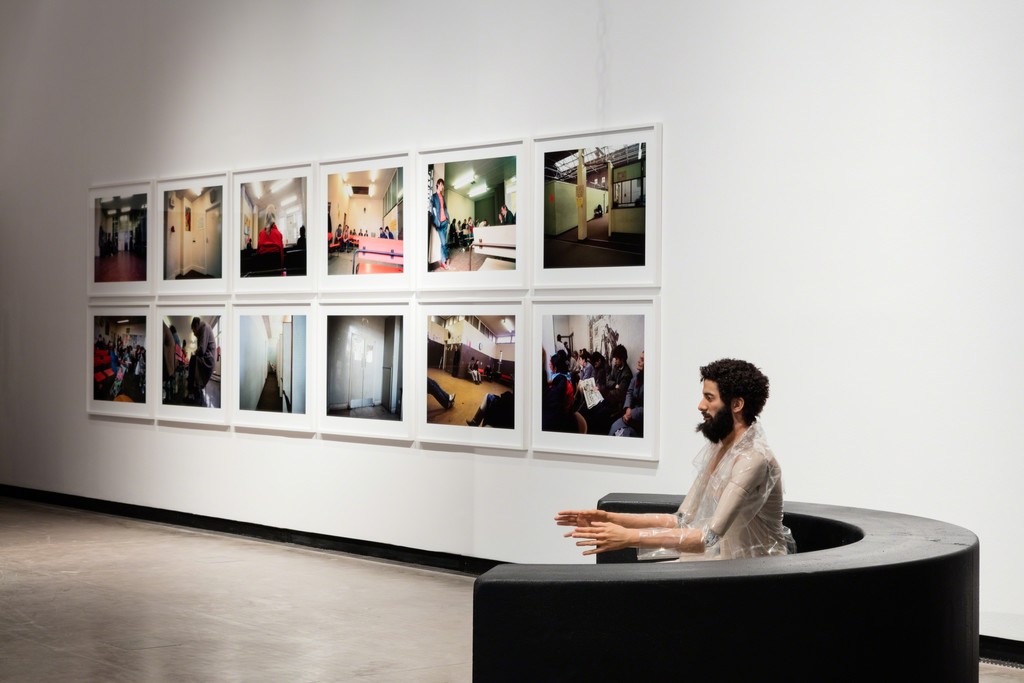 Installation view: How To Live Together, Kunsthalle Wien 2017, Photo: Stephan Wyckoff: Paul Graham, Beyond Caring, 1984/85, © Paul Graham, Courtesy Anthony Reynolds Gallery, London; Goshka Macuga, To the Son of Man Who Ate the Scroll, 2016, Courtesy Fondazione Prada, Milan Installation view: How To Live Together, Kunsthalle Wien 2017, Photo: Stephan Wyckoff: Paul Graham, Beyond Caring, 1984/85, © Paul Graham, Courtesy Anthony Reynolds Gallery, London; Goshka Macuga, To the Son of Man Who Ate the Scroll, 2016, Courtesy Fondazione Prada, Milan