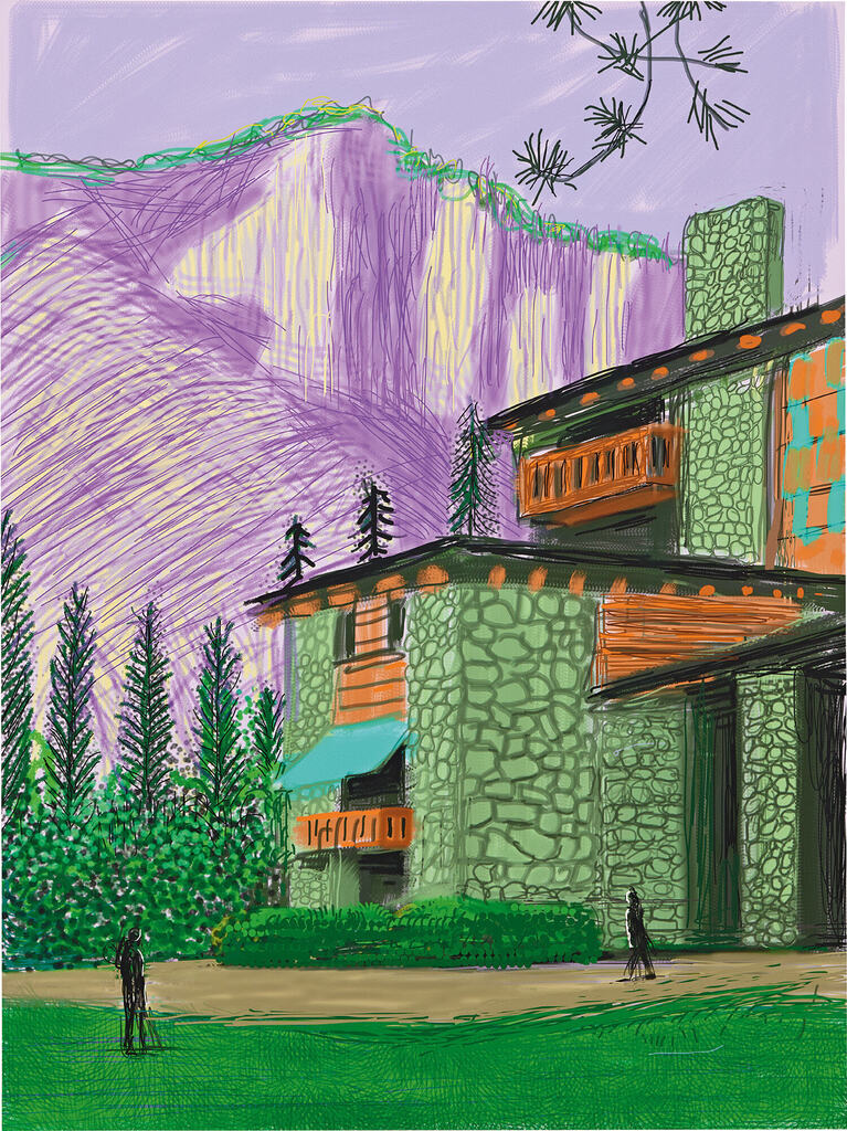 David Hockney - Untitled No.23 from “The Yosemite Suite”