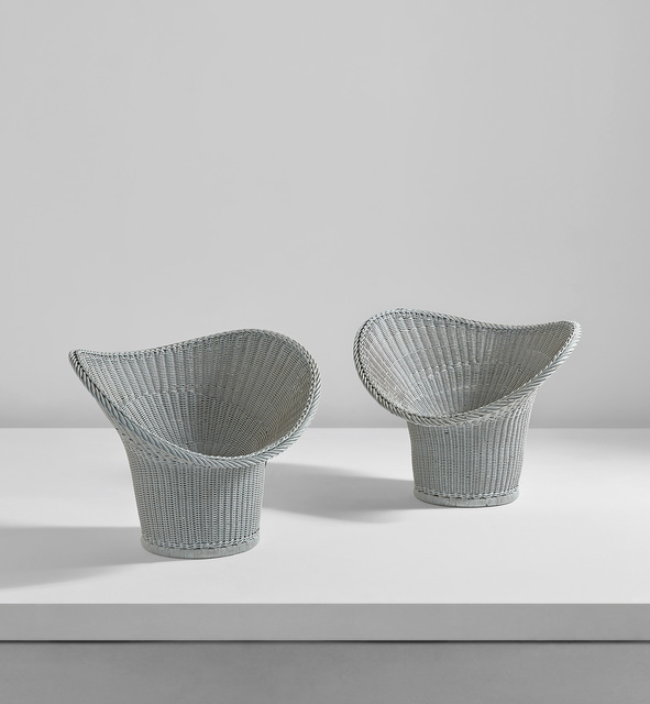 Egon Eiermann, ‘Rare pair of "Korbsessel" chairs, model no. E20’, circa 1958, Phillips