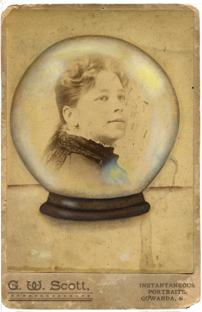 Jana Paleckova, ‘Untitled, Portrait of Woman in Crystal Ball’, 2017, FRED.GIAMPIETRO Gallery