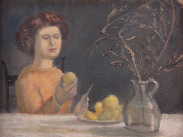 Alvin Ross, ‘Girl Holding Pear’, 1955, Bakker Gallery